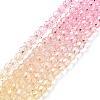 Transparent Glass Beads Strands LS-GLAA-E036-07B-2