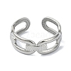 304 Stainless Steel Cuff Rings RJEW-M019-20P-2