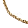 304 Stainless Steel Mesh Chain Necklace BJEW-B072-02G-2