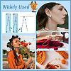 Glass & Acrylic Beaded Knitting Row Counter Chains HJEW-AB00547-6