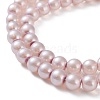 Baking Painted Pearlized Glass Pearl Round Bead Strands HY-Q003-6mm-47-01-5