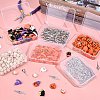 50Pcs PP Plastic Bead Containers with Hinged Lid CON-DR0001-09-4