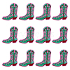 12Pcs Computerized Embroidery Polyester Iron on/Sew on Patches DIY-PH0035-83-1