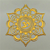 Chakra Theme Self Adhesive Brass Stickers DIY-OC0002-40C-1