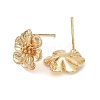 Brass Stud Earring Finding KK-C031-28G-2