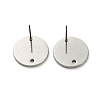 Non-Tarnish 201 Stainless Steel Stud Earring Findings STAS-P308-09C-P-3