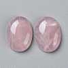 Natural Rose Quartz Cabochons X-G-L553-41-2
