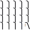 20Pcs Acrylic Earring Try-On Stick ODIS-FG0001-88A-1