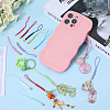45Pcs 9 Colors Polyester Cord Mobile Straps FIND-GF0006-44-4