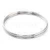 Non-Tarnish 3Pcs 304 Stainless Steel Plain Bangles Set BJEW-G684-02B-P-2