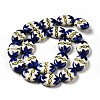 Handmade Printed Porcelain Beads PORC-F005-01F-5