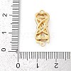 Brass Micro Pave Clear Cubic Zirconia Box Clasps KK-U051-01G-02-4