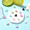 16Pcs 8 Colors Baking Paint Zinc Alloy Beads FIND-CJ0004-72-5