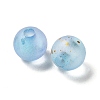 Frosted Transparent Acrylic Beads X1-OACR-F013-13D-2