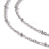 201 Stainless Steel Satellite Chain Necklace for Men Women NJEW-P268-A22-1X5-2