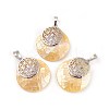 Natural Mixed Shell Pendants KK-F751-M-B-2