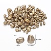 Plated Acrylic Beads MACR-YW0001-29G-3