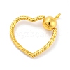 Openable Snake Chain Shape Brass Pendants KK-I685-01G-1