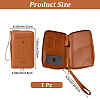 Rectangle PU Leather Travel Passport Wallet Cover AJEW-WH20096-52A-2