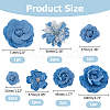 10Pcs 7 Styles Denim Flower for Clothes Garment Accessories Decorative DIY-HS0001-82A-2