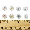 40Pcs 4 Colors Long-Lasting Plated Brass Silicone Ear Nuts KK-FS0001-49-5