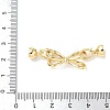 Brass Fold Over Clasps KK-U059-36G-3
