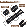 AHADEMAKER 40Pcs 2 Colors Polyester Zipper Sewing Accessories FIND-GA0005-69-2