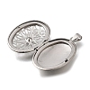 316 Stainless Steel Locket Pendants STAS-C123-01A-P-2