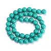 Dyed Natural Mashan Jade Beads Strands X-DJDA-E266-6mm-01-2