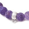 Natural Weathered Agate Beads Stretch Bracelets for Women BJEW-JB11412-02-3