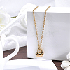 1Pc 304 Stainless Steel Heart Pendant Urn Ashes Necklaces NJEW-CN0001-20G-3