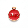 Alloy Enamel Pendants X-ENAM-S124-01A-07B-3