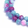 Natural Dyed Jade Beads Strands G-F601-A22-3