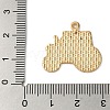 Thanksgiving Day Golden Tone Alloy Enamel Pendants ENAM-M002-01I-G-3