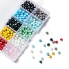 10 Colors Electroplate Glass Beads EGLA-X0006-01E-6mm-5