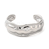 Non-Tarnish 304 Stainless Steel Textured Cuff Bangles BJEW-Q773-07P-2