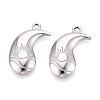 304 Stainless Steel Pendants STAS-T065-10P-1