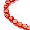 Handmade Millefiori Lampwork Beads Strands LAMP-G164-11F-3