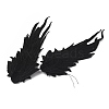 Angel Wing Polyester Embroidery Lace Appliques DIY-WH0034-42A-2