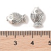 Tibetan Style Zinc Alloy Fish Beads TIBEB-R061-097-3