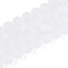 Frosted Transparent Glass Beads Strands GLAA-T032-T10mm-MBB13-2