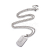 304 Stainless Steel Split Initial Pendant Necklaces NJEW-L152-03I-1
