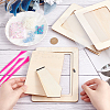 Olycraft DIY Paillette Moon & Star Photo Frame Making Kit DIY-OC0010-20-3