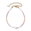 Glass Seed Beaded Bracelets for Women BJEW-MZ00134-7