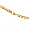 304 Stainless Steel Curb Chain/Twisted Chain Necklace Making STAS-A028-N122G-3