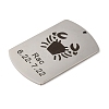 Non-Tarnish 304 Stainless Steel Pendants STAS-C098-01E-P-2