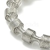 Non-Tarnish 304 Stainless Steel Spring Column Bracelets BJEW-H617-05P-2