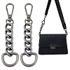 Unicraftale 2Pcs Aluminum & Iron & Zinc Alloy Oval Link Purse Strap Extenders FIND-UN0003-19B-1