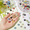 96Pcs 8 Colors Resin European Beads RESI-SC0005-85-3