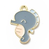 Sea Animal Alloy Enamel Pendants ENAM-D041-07D-1